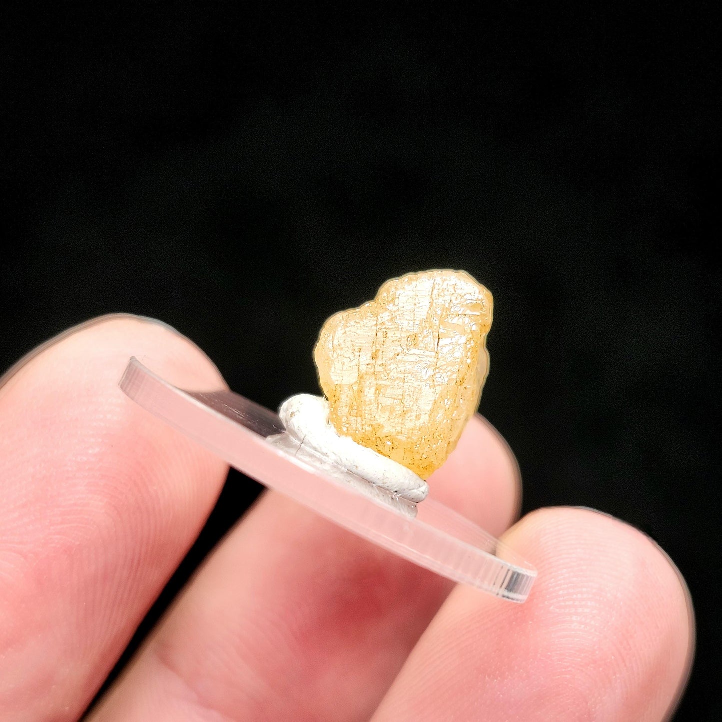 Golden Phenacite Crystal 1.4g, Nigerian Phenakite Specimen