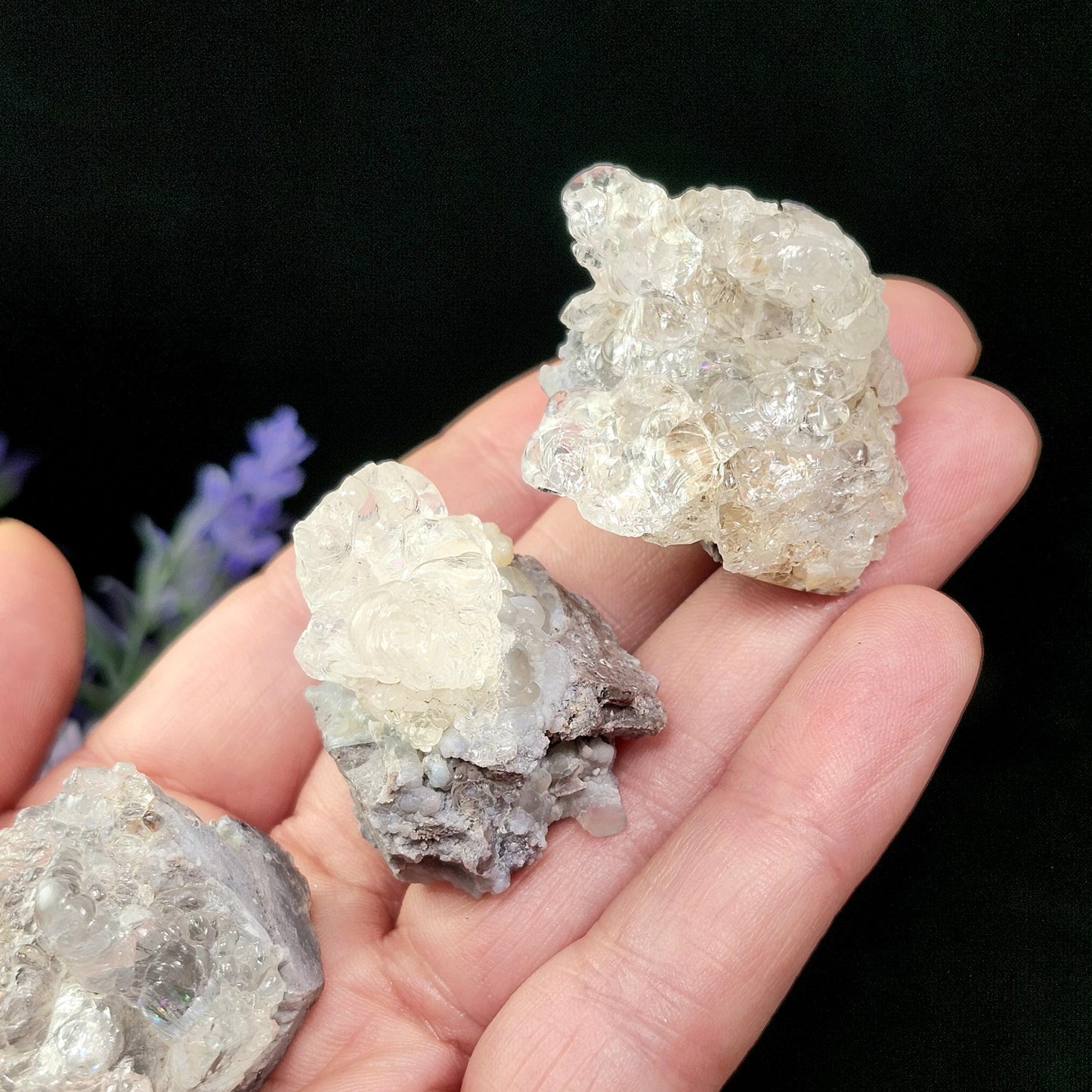 UV Reactive Hyalite Opal Specimen: Fluorescent Crystal from Mexico