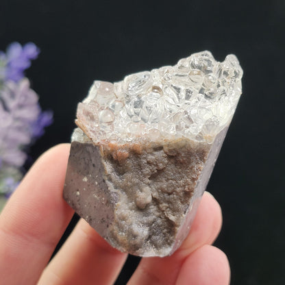 UV Reactive Hyalite Opal Specimen 51g, Fluorescent Crystal from Mexico