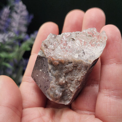 UV Reactive Hyalite Opal Specimen 51g, Fluorescent Crystal from Mexico