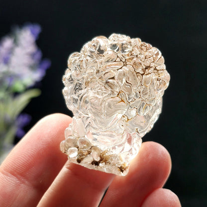 UV Reactive Hyalite Opal Specimen 32g, Fluorescent Crystal from Mexico