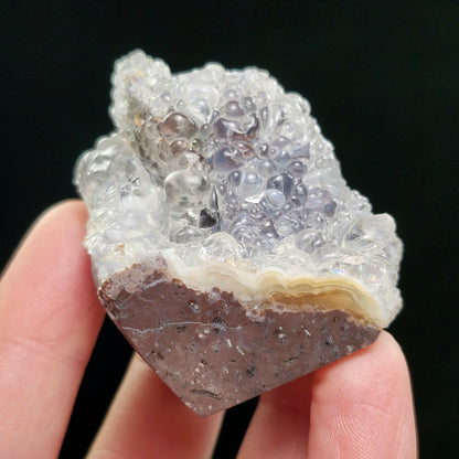 UV Reactive Hyalite Opal Specimen 74g, Fluorescent Crystal from Mexico