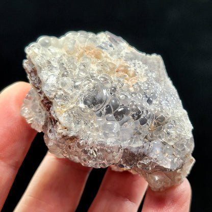 UV Reactive Hyalite Opal Specimen 74g, Fluorescent Crystal from Mexico