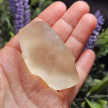 Libyan Desert Glass Specimen 57g, Raw Libyan Gold Tektite