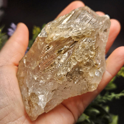 Rainbow Herkimer Diamond Quartz 247g, Skeletal Herkimer Crystal with Rainbow Inclusion