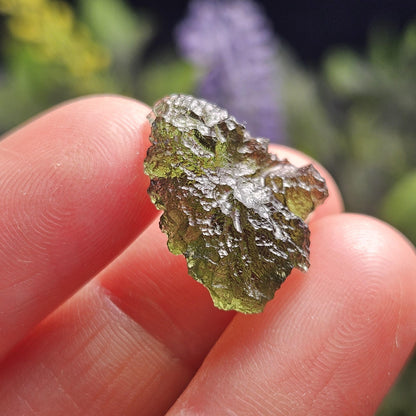 Genuine Moldavite Specimen (2.4g), Raw Genuine Moldavite Tektite