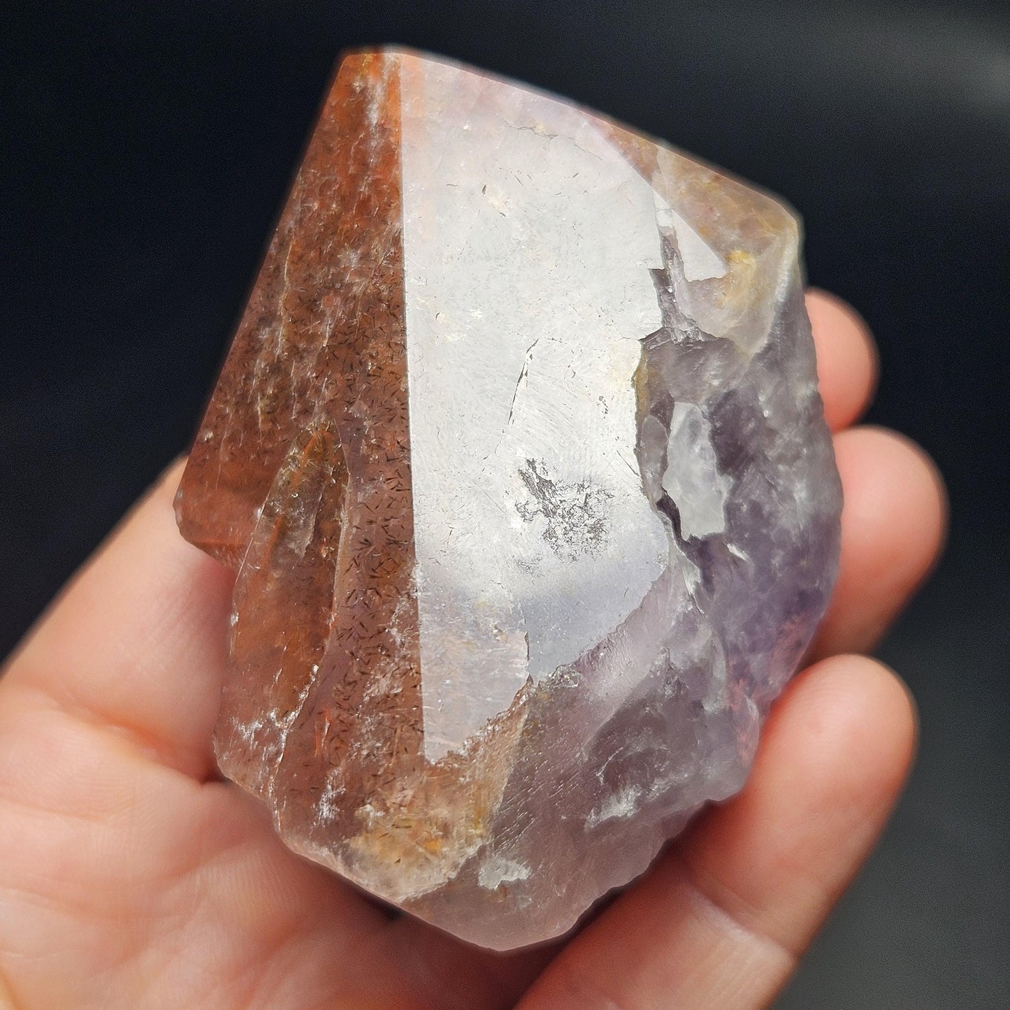 Red Capped Thunder Bay Amethyst from Canada, 160g