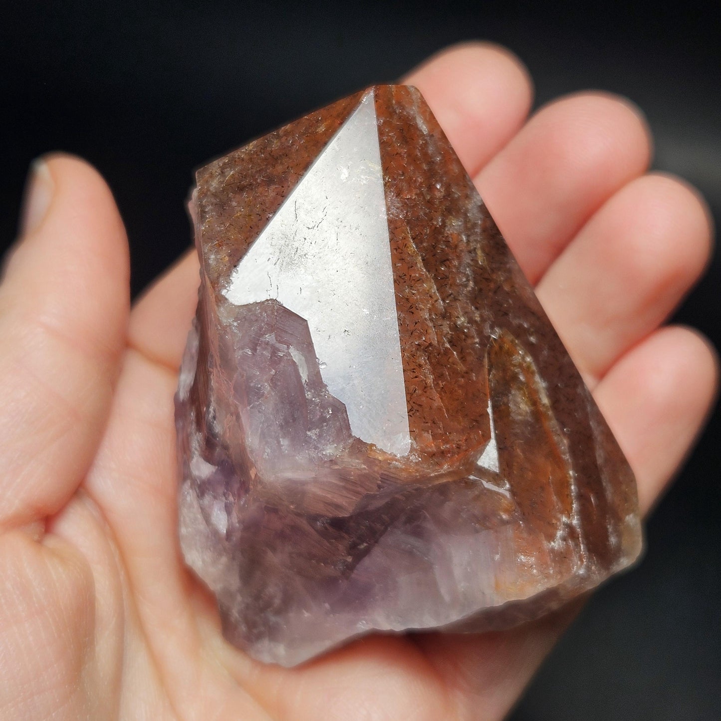 Red Capped Thunder Bay Amethyst from Canada, 160g