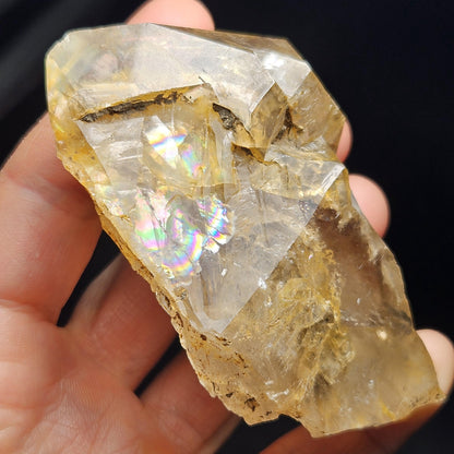 Skeletal Herkimer Diamond Golden Quartz 130g