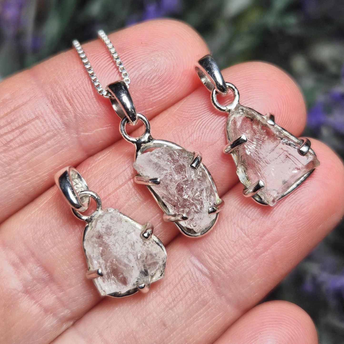 Phenacite Crystal Pendant, Nigerian Phenakite Specimen Pendant