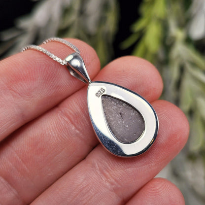 Sugilite Pendant, Sterling Silver Purple Sugilite Necklace