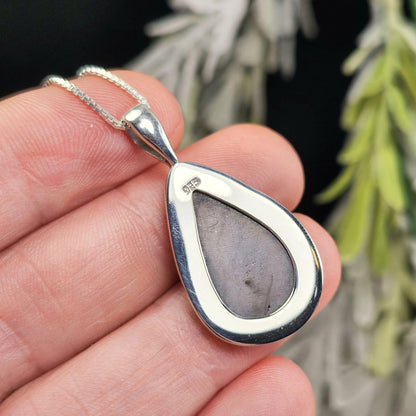 Sugilite Pendant, Sterling Silver Sugilite Necklace, Sugilite Jewelry
