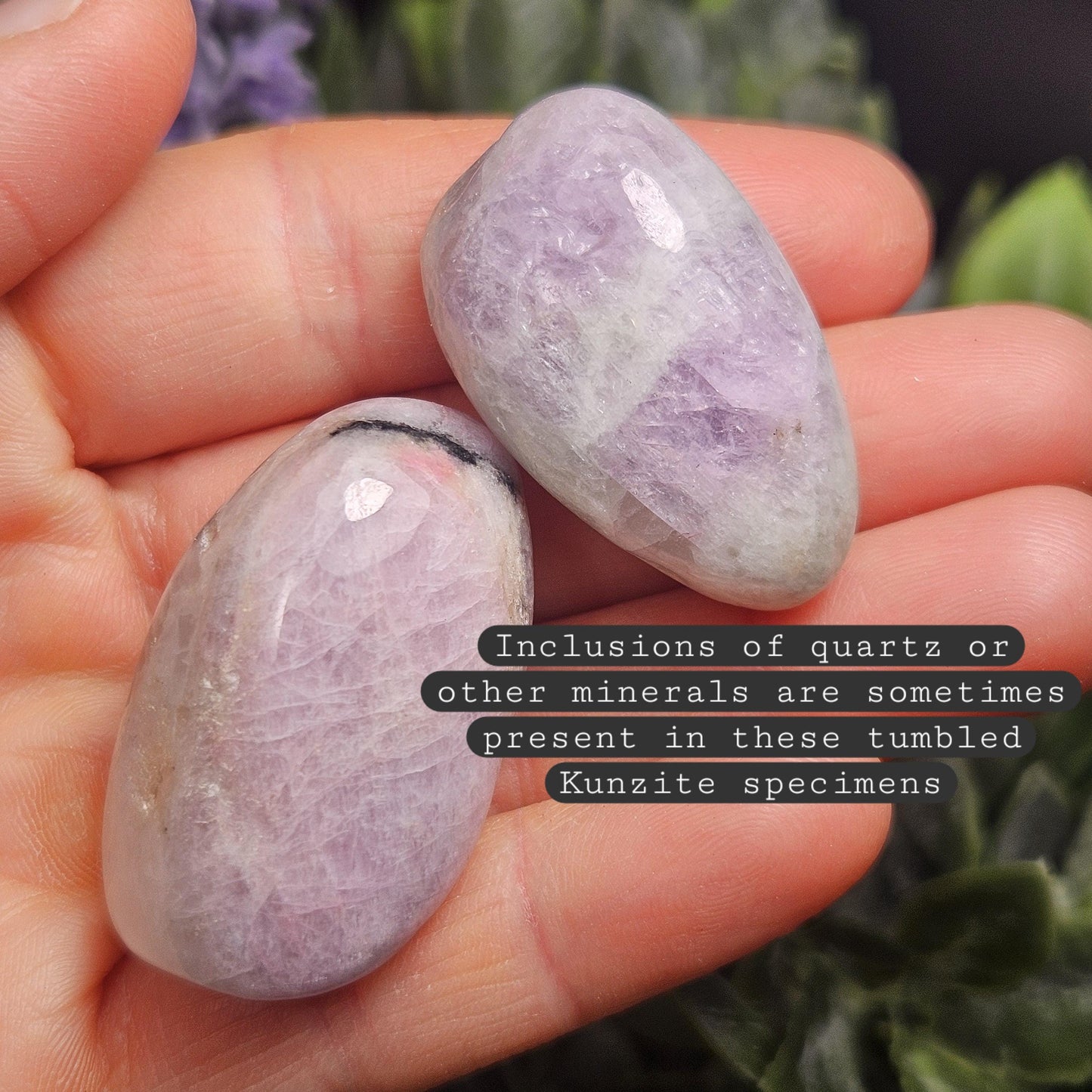 Purple Kunzite Polished Specimen 15g+, Tumbled Kunzite Crystal