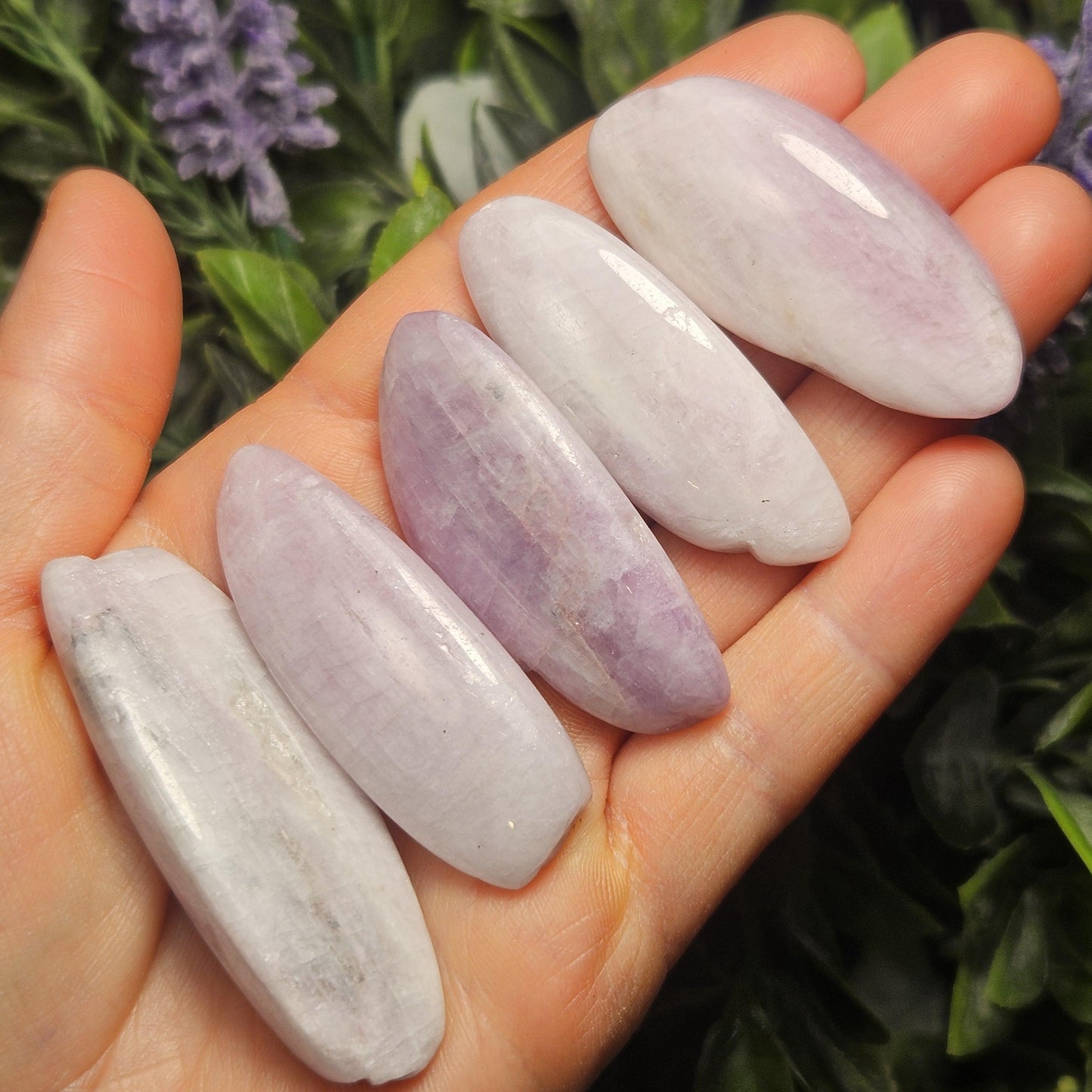 Kunzite Purple Crystal Wand, 1.75"+ Tumbled Kunzite Specimen