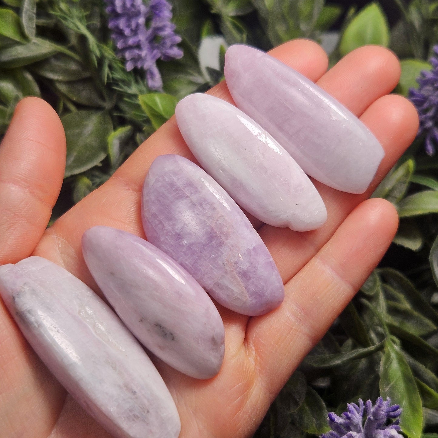 Kunzite Purple Crystal Wand, 1.75"+ Tumbled Kunzite Specimen