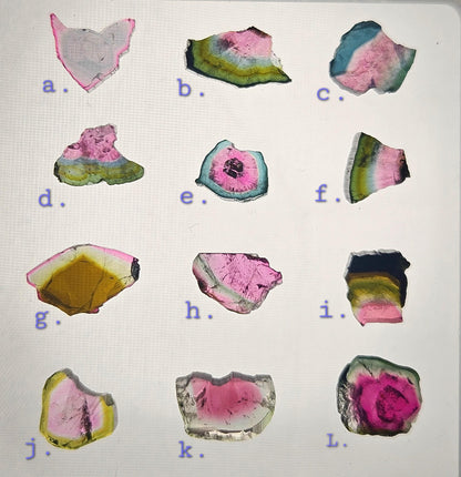 Watermelon Tourmaline Slice, CHOOSE YOUR SLICE!