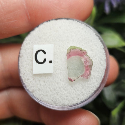 Blue Watermelon Tourmaline Slice, CHOOSE YOUR SLICE!