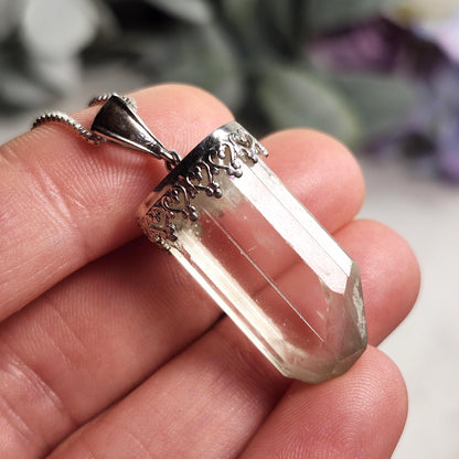 Golden Kunzite Pendant, Sterling Silver Yellow Kunzite Necklace, Spodumene Jewelry