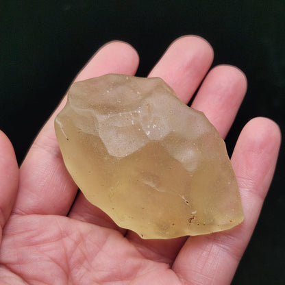 Libyan Desert Glass Specimen 72g, Raw Libyan Gold Tektite Crystal