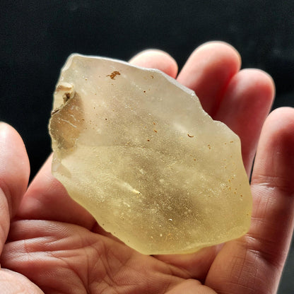 Libyan Desert Glass Specimen 72g, Raw Libyan Gold Tektite Crystal