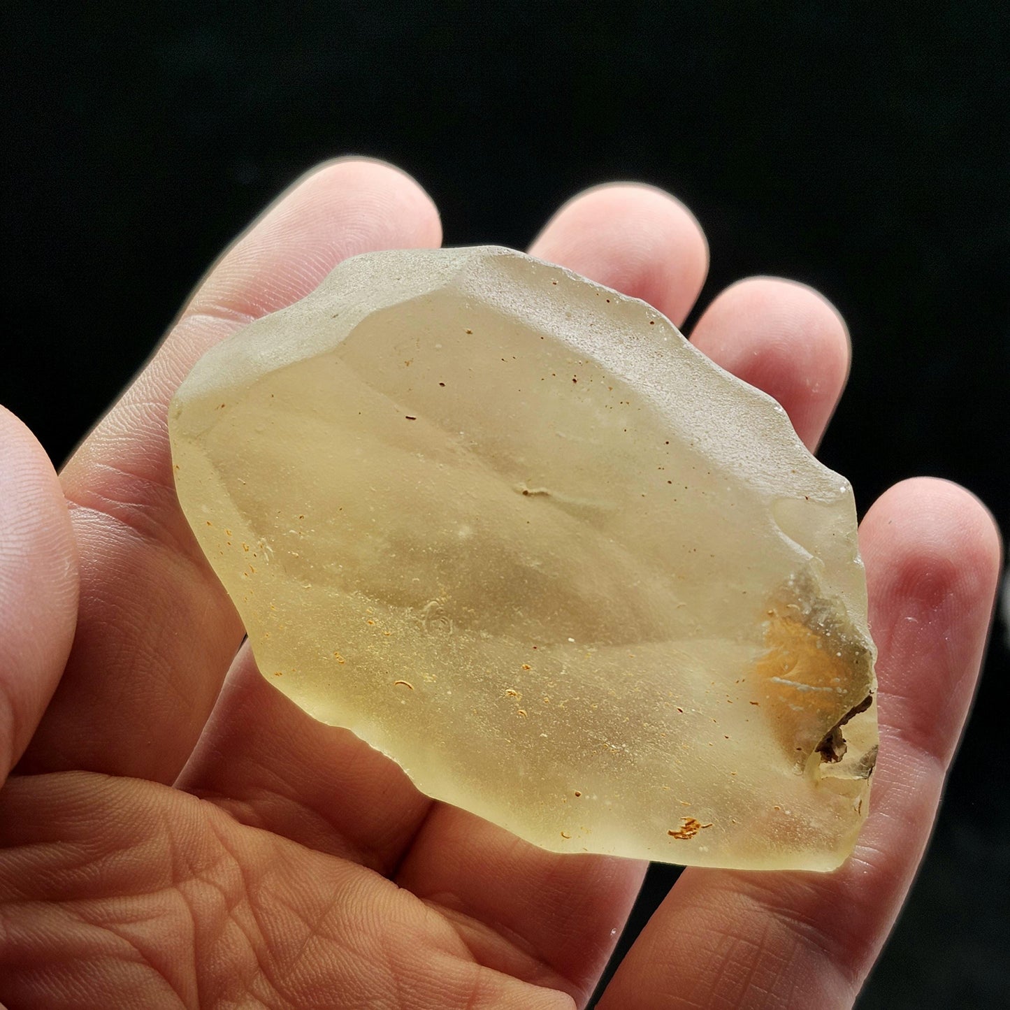 Libyan Desert Glass Specimen 72g, Raw Libyan Gold Tektite Crystal