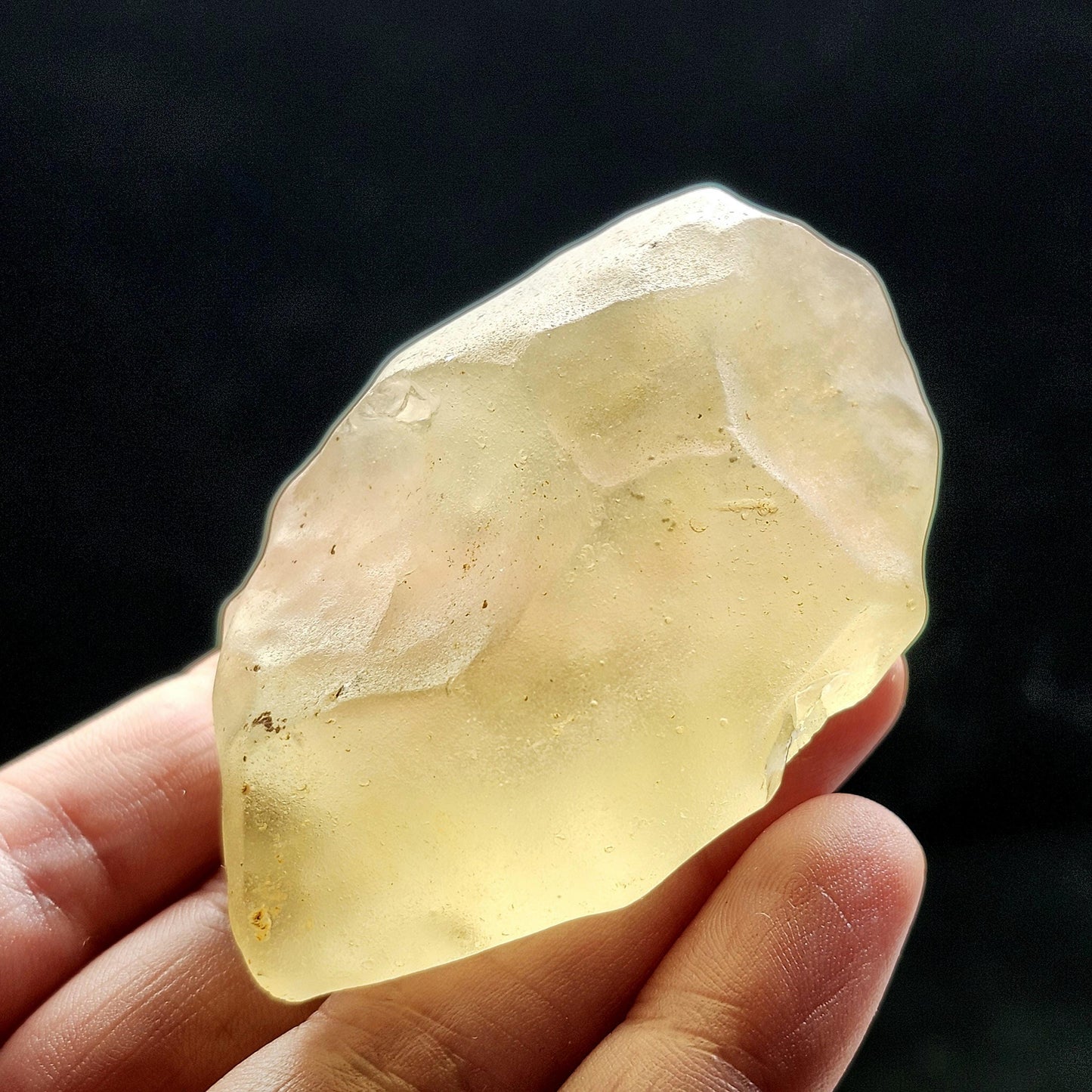 Libyan Desert Glass Specimen 72g, Raw Libyan Gold Tektite Crystal