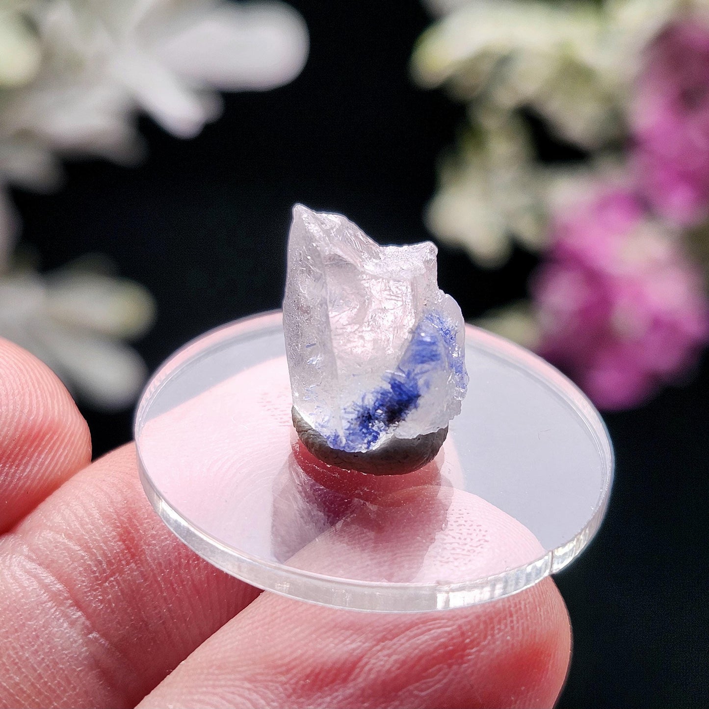 Raw Dumortierite in Quartz, Fibrous Dumortierite Specimen