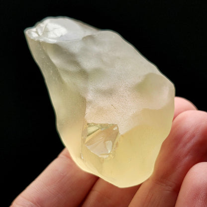 Libyan Desert Glass Specimen 57g, Raw Libyan Gold Tektite