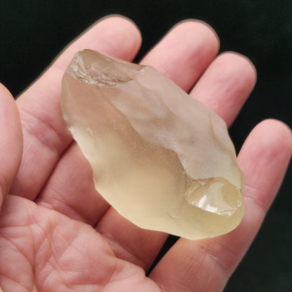Libyan Desert Glass Specimen 57g, Raw Libyan Gold Tektite