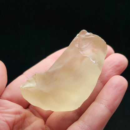 Libyan Desert Glass Specimen 57g, Raw Libyan Gold Tektite