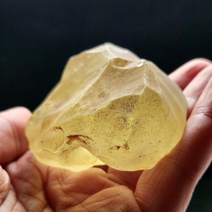 Libyan Desert Glass Specimen 148g, RawLibyan Gold Tektite Crystal