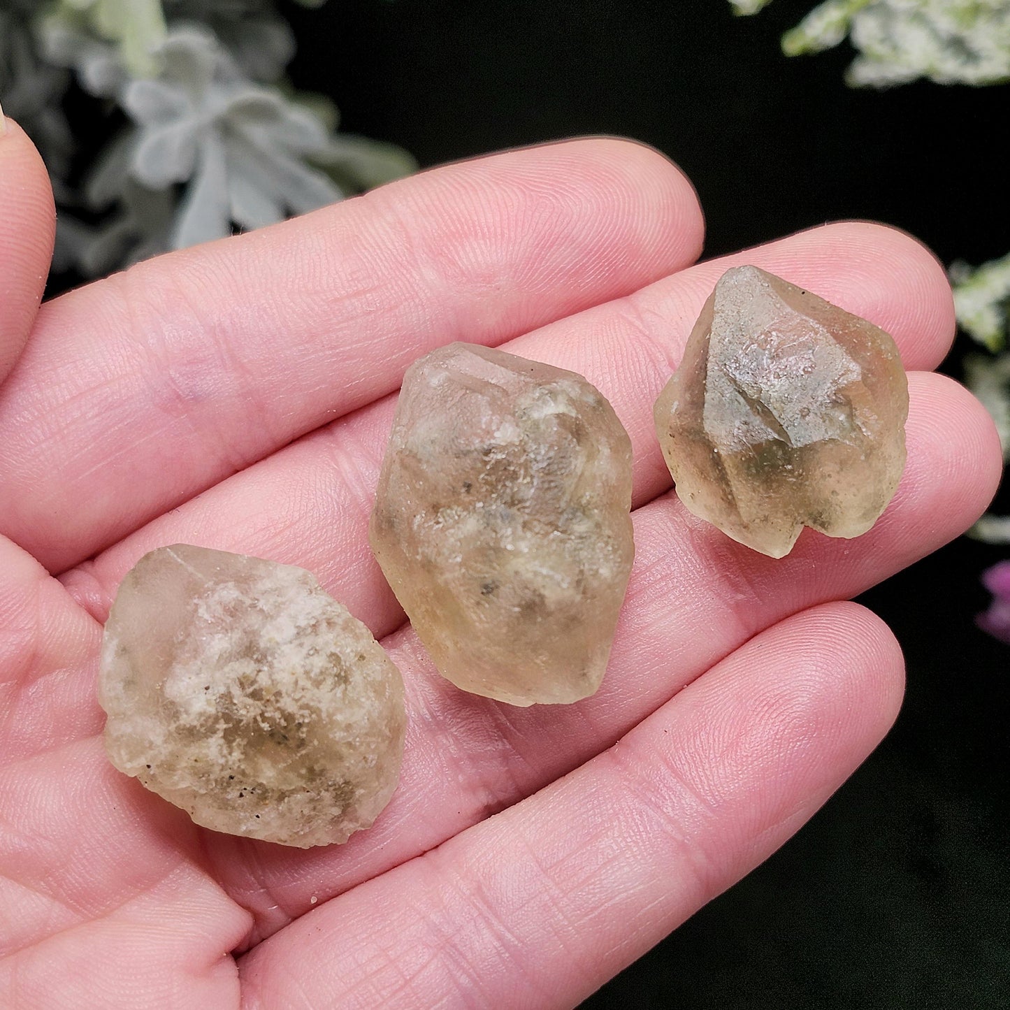 Smoky Hanksite Specimen: UV Reactive Salt Crystal from Searles Lake