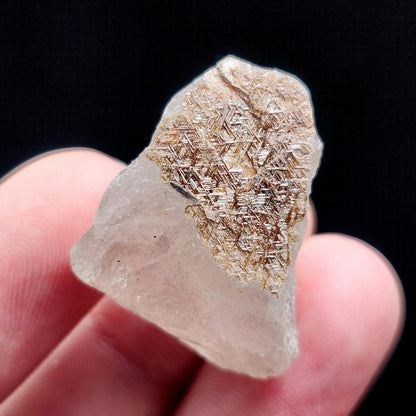 Geometric Sagenite Rutile Quartz, Brazilian Golden Rutilated Quartz
