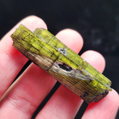 Chrome Green Tourmaline Crystal 20g