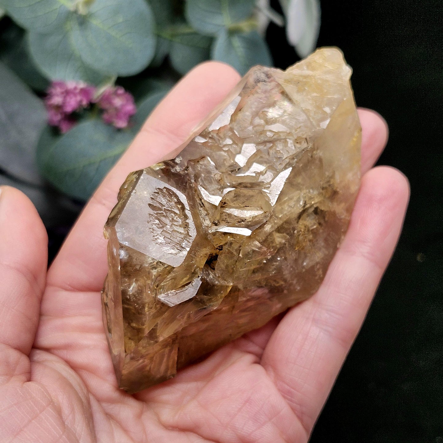 Skeletal Herkimer Diamond Quartz with Rainbow Inclusions 130.63g
