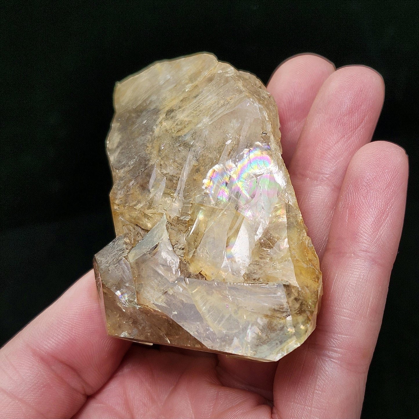 Skeletal Herkimer Diamond Golden Quartz 130g