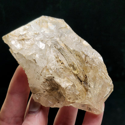 Rainbow Herkimer Diamond Quartz 247g, Skeletal Herkimer Crystal with Rainbow Inclusion
