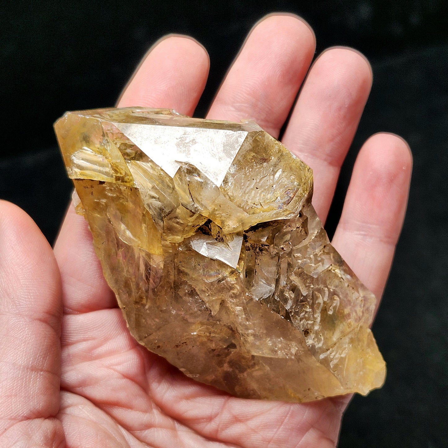 Skeletal Herkimer Diamond Quartz with Rainbow Inclusions 130.63g