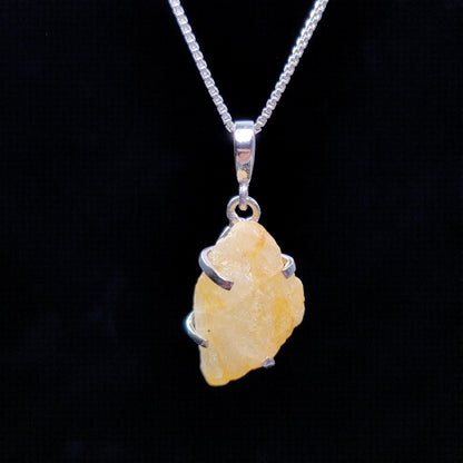 Golden Phenacite Pendant, Sterling Silver Phenakite Necklace, Phenacite Necklace
