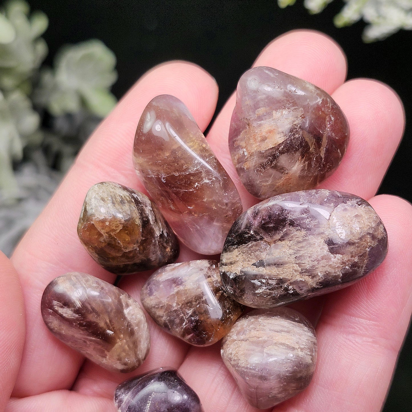 Tumbled Smoky Ametrine, Brazilian Crystal