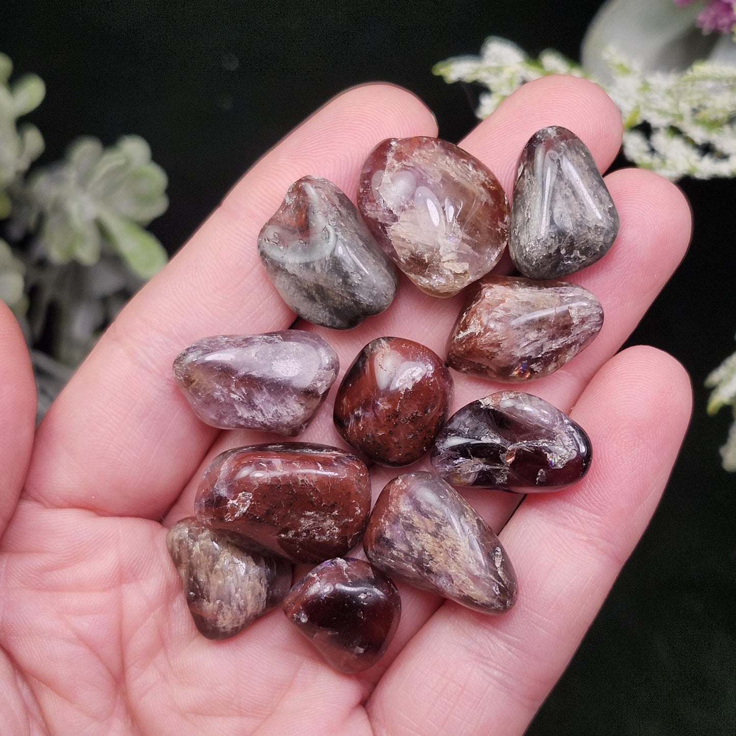 Lepidocrocite Quartz, Tumbled Stone from Brazil