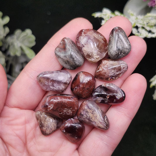 Lepidocrocite Quartz, Tumbled Stone from Brazil