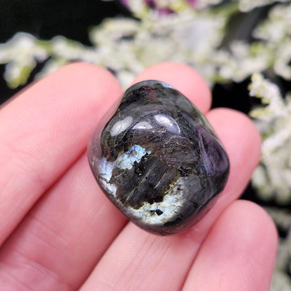 Larvikite Polished Crystal, Monzonite Gemstone