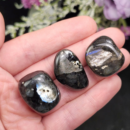 Larvikite Polished Crystal, Monzonite Gemstone