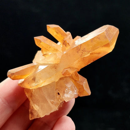 Tangerine Quartz Cluster, Brazilian Hematoid Quartz Stone 40