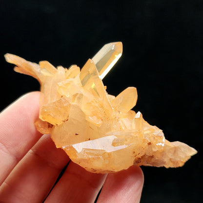 Tangerine Quartz Cluster, Brazilian Hematoid Quartz Stone 40