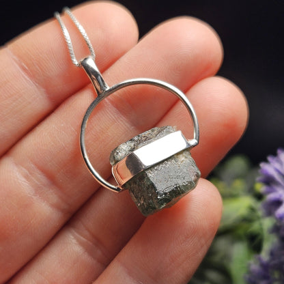 Grandidierite Crystal Pendant, Grandidierite Sterling Silver Necklace