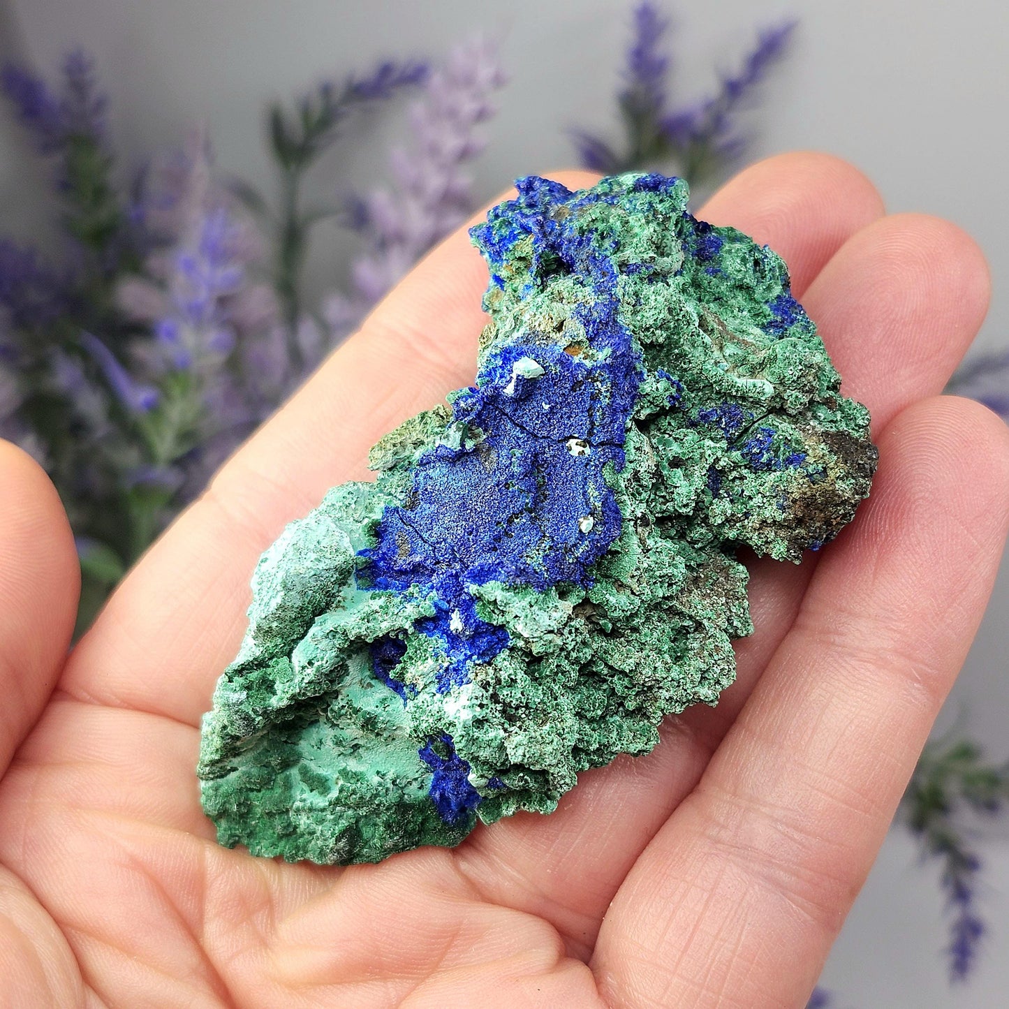 Malachite Azurite Specimen, Raw Malachite
