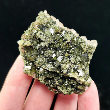 Forest Epidote 73g, Turkish Epidote and Quartz Cluster Specimen