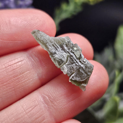 Snowflake Moldavite RARE Specimen (1.3g), Frosted Brusna Moldavite Tektite Crystal